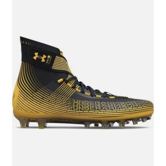 Under Armour Other - Under Armour Men's Highlight MC Football Cleats Black & Gold Steeltown Size 9